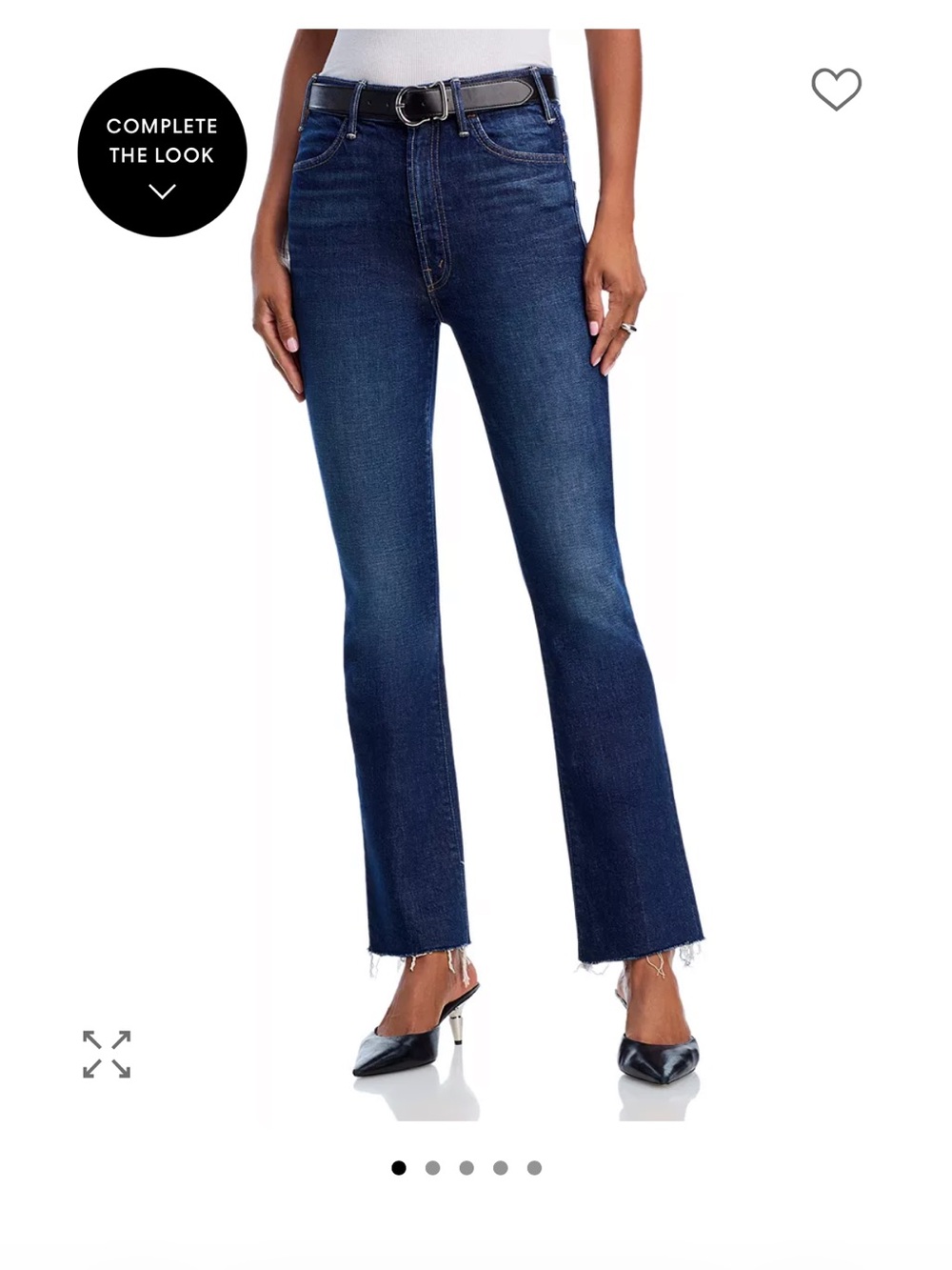 Mother, Hustler Ankle Fray Jeans, size 26